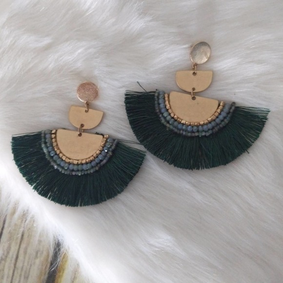 New Fringe Tassel Dangle Earrings - Picture 1 of 3